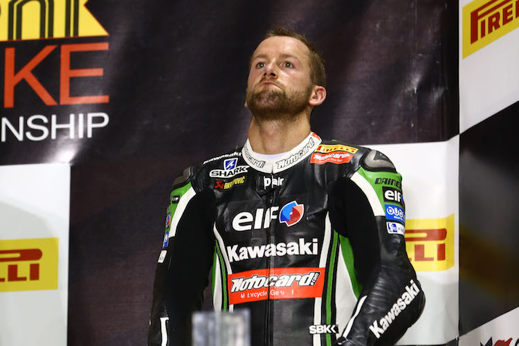 Auf dem Podium in Katar kam für Tom Sykes die bittere Erkenntnis: Es reichte nicht zur Titelverteidigung