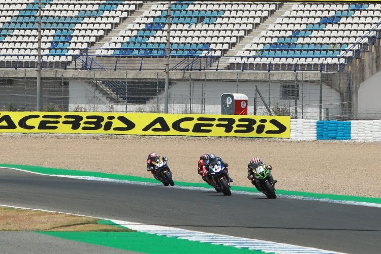 Wie in Jerez bleiben die Tribünen auch in Barcelona leer