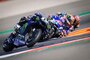 Spannend: Maverick Viñales (12) vor Rins und Quartararo