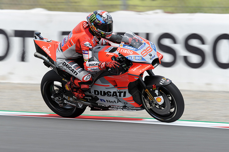 Ducati-Pilot Jorge Lorenzo in Barcelona