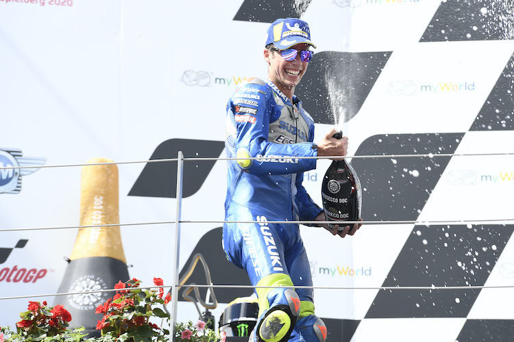 Erleichtert: Joan Mir eroberte in Österreich seinen ersten MotoGP-Podestplatz
