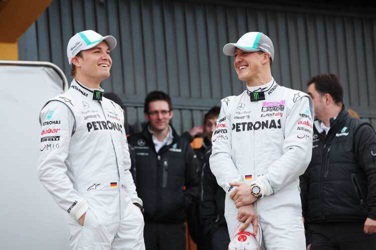 Michael Schumacher freut sich für Nico Rosberg