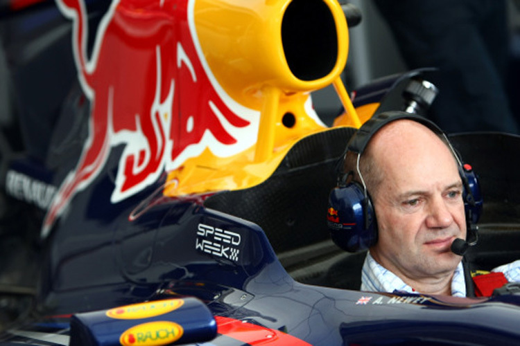 Ein guter Platz zum Nachdenken für Adrian Newey.