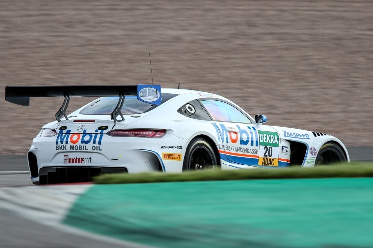 Der Mercedes-AMG GT3 von Nicolai Sylvest/Yelmer Buurman auf dem Sachsenring