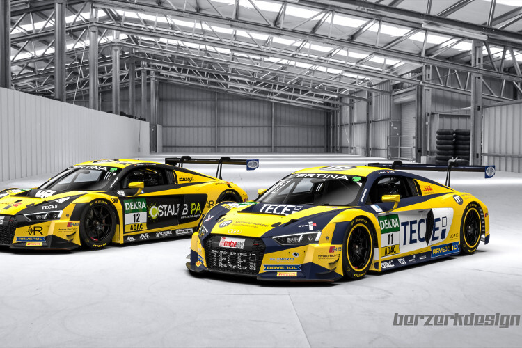 So sollen die Audi R8 LMS vom Team EFP by TECE aussehen