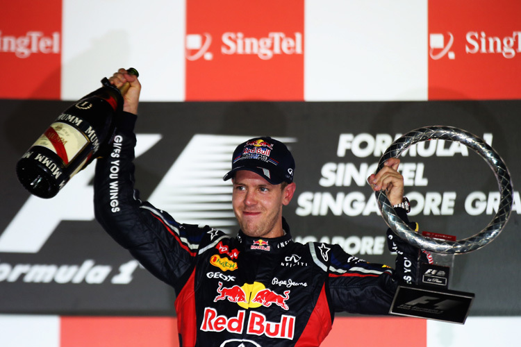 Sebastian Vettel dominierte den Singapur-GP nach Belieben