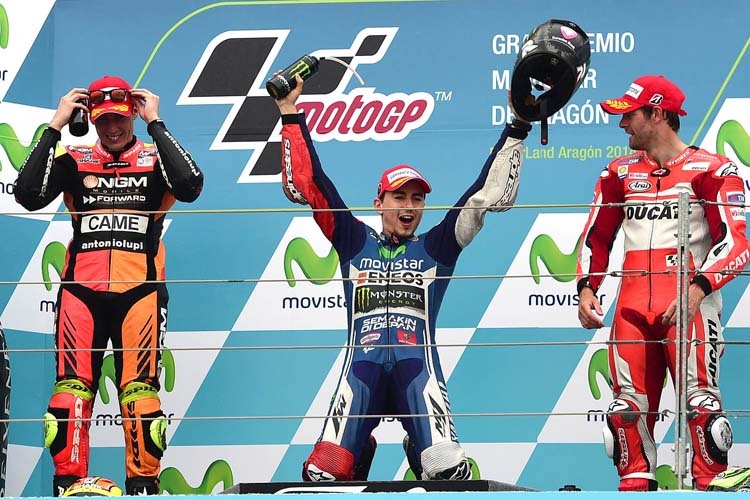 Der Siegerjubel von Jorge Lorenzo