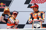 Dani Pedrosa (li.): Zweiter Sieger neben Marc Márquez