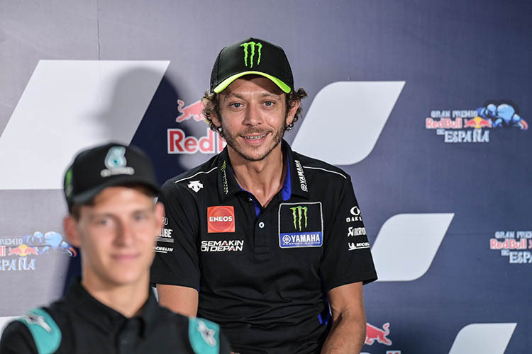 Valentino Rossi mit Fabio Quartararo