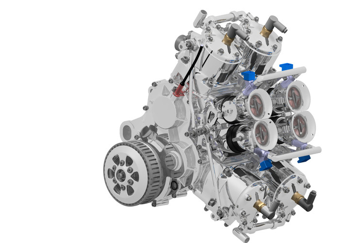 So sieht der 500-ccm-Zweitakt-Motor aus