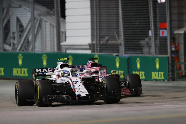 Sergio Pérez fand lange keinen Weg an Sergey Sirotkin vorbei