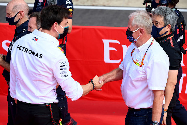 Toto Wolff und Helmut Marko