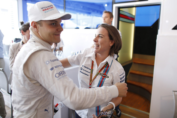 Können sich Valtteri Bottas und Claire Williams 2015 über einen Sieg freuen?