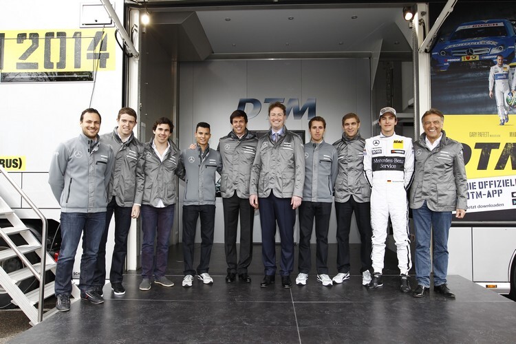 Das DTM-Team von Mercedes