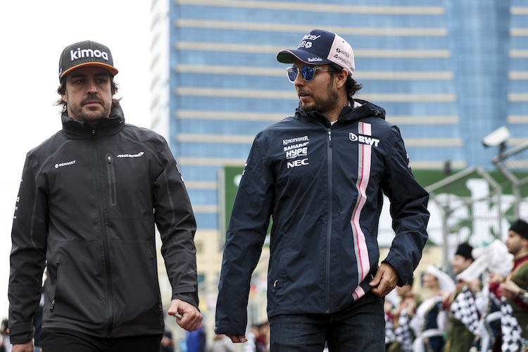 Fernando Alonso und Sergio Pérez