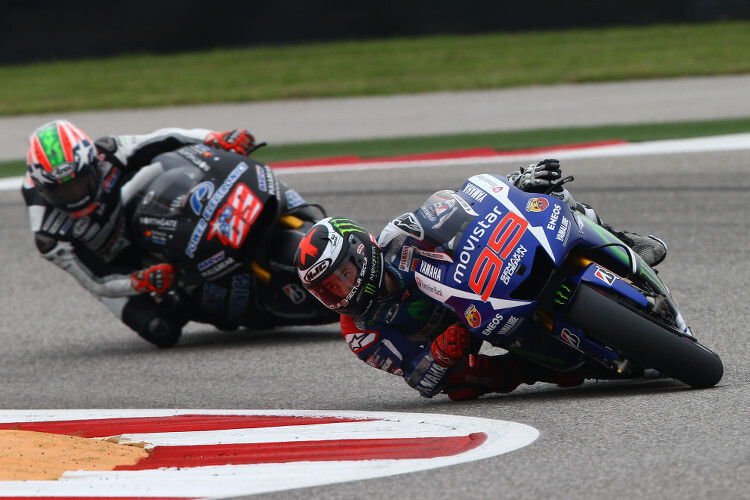 Jorge Lorenzo vor Nicky Hayden