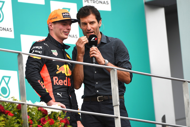 Max Verstappen und Mark Webber