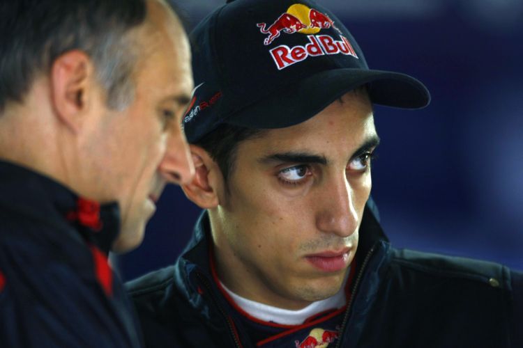 Sébastien Buemi mit Teamchef Franz Tost.