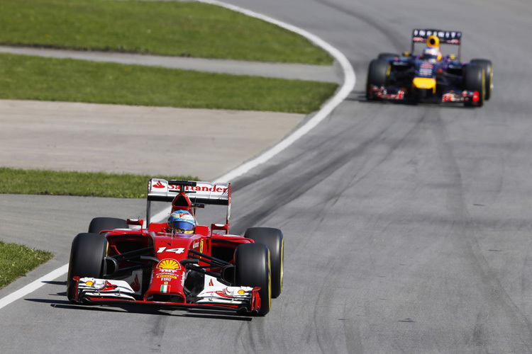 Fernando Alonso und Sebastian Vettel treffen sich des öfteren 
