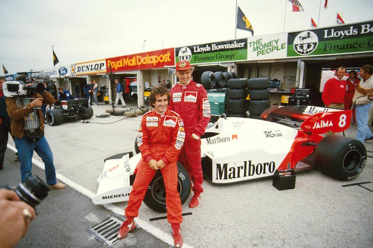 Niki Lauda und Alain Prost 1984