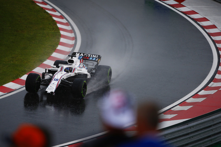 Da war der neue Frontflügel von Lance Stroll schon zu Bruch gegangen