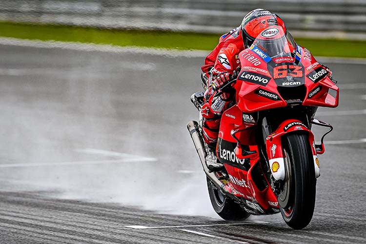 Pecco Bagnaia beim Sepang-Test auf der Werks-Ducati