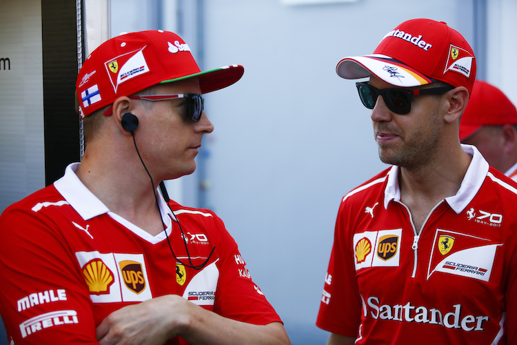 Räikkönen und Vettel