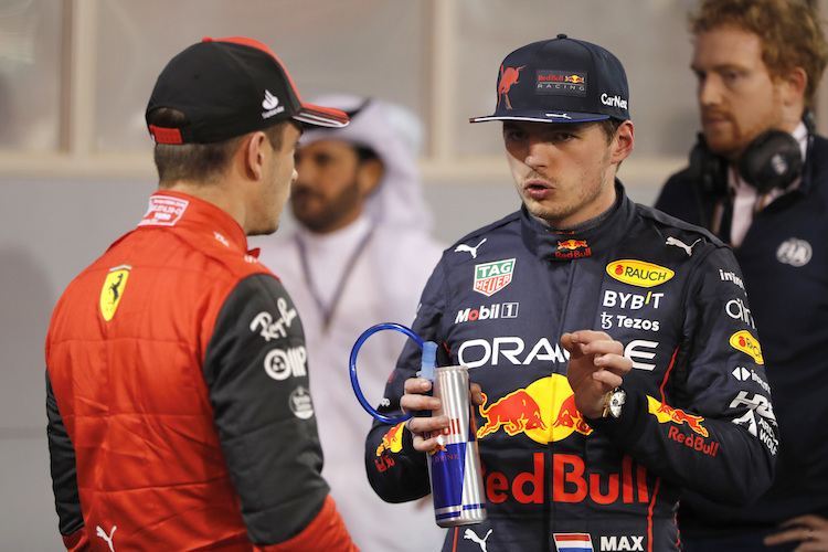 Charles Leclerc und Max Verstappen