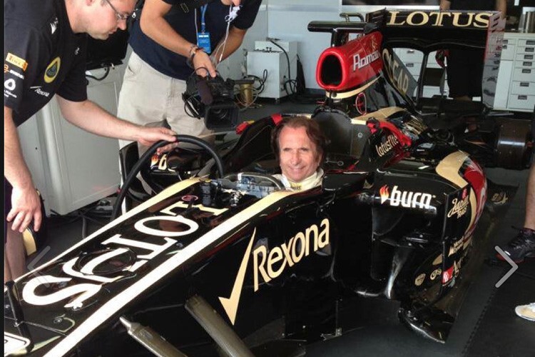 Emerson Fittipaldi im Lotus E20-Renault