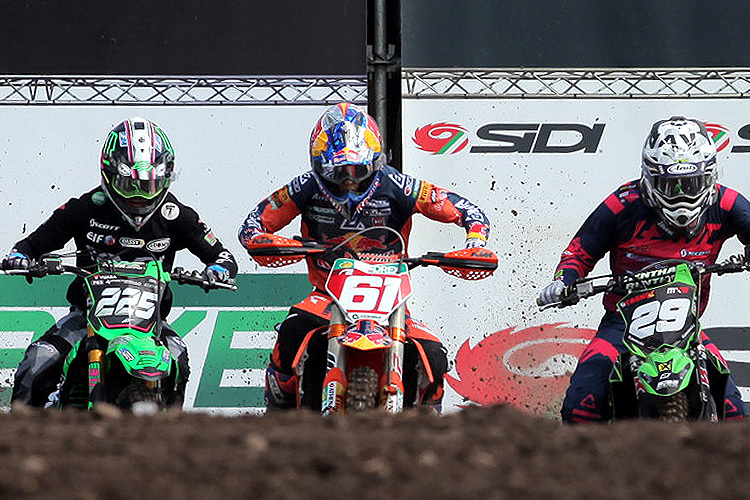 Jorge Prado gewann den ersten MX2-Lauf in Loket