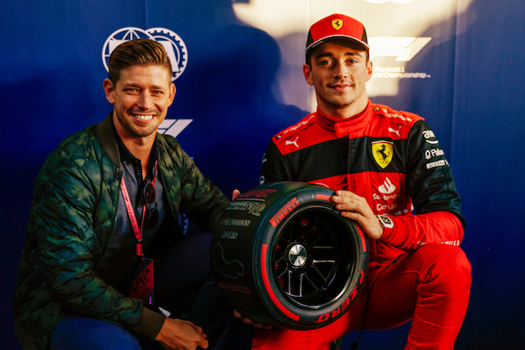 Ex-MotoGP-Star Casey Stoner und Charles Leclerc