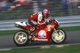 Carl Fogarty in Assen 1994 mit der Ducati 916