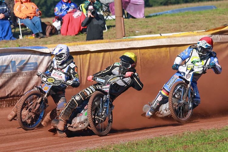 Die Bahn in Neuenknick bietet guten Speedway-Sport