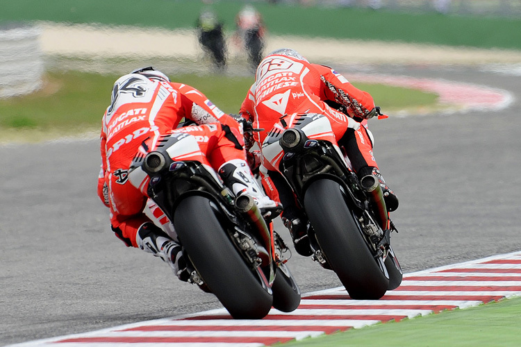 Nicky Hayden und Andrea Dovizioso: Limitierendes Element Ducati GP13