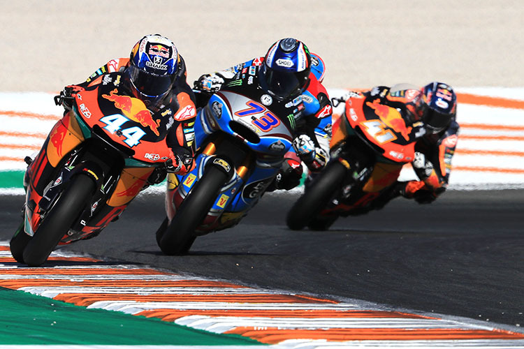 Miguel Oliveira vor Alex Márquez und Brad Binder