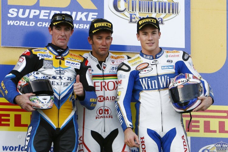 Troy Corser, Troy Bayliss und James Toseland