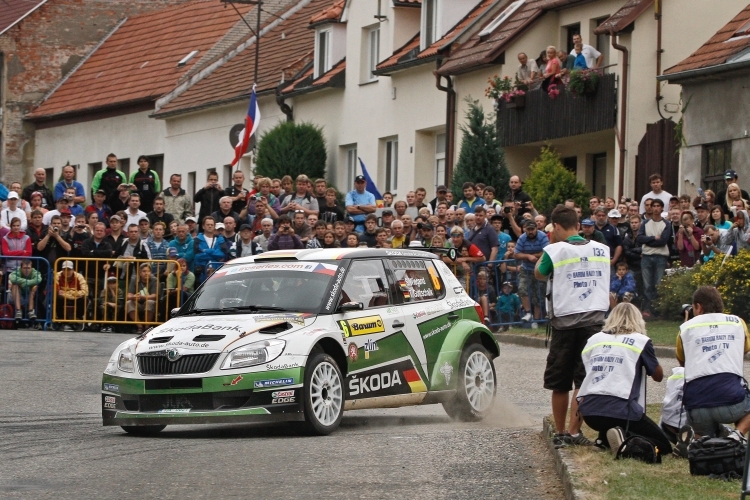 Sepp Wiegand bei der Rallye Barum.