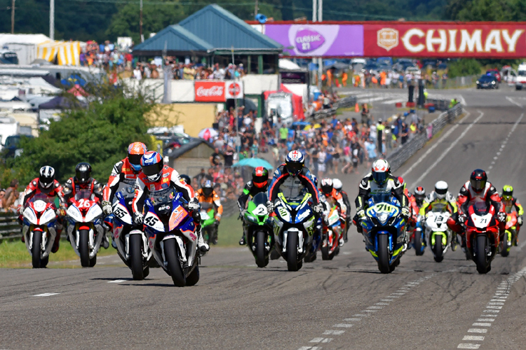 Chimay 2016: Start zum zweiten IRRC-Superbike-Rennen