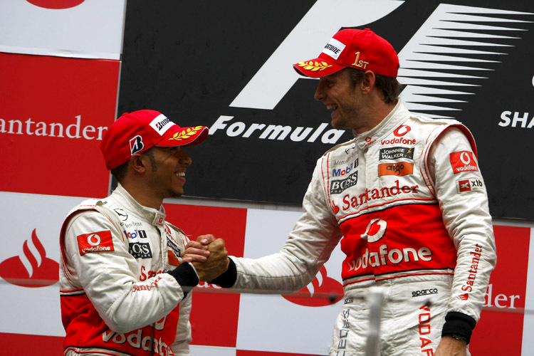 Hamilton blieb heute nur die Gratulation an Button