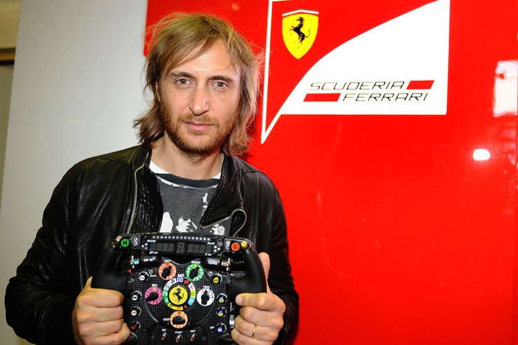 David Guetta als Gast von Ferrari beim Valencia-GP 2011