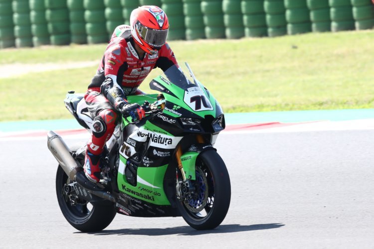 Mit der Orelac-Kawasaki hatte Luca Vitali sicher nicht das beste Motorrad in Misano