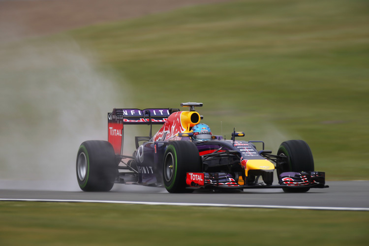 Sebastian Vettel auf dem Weg zur zweitschnellsten Zeit