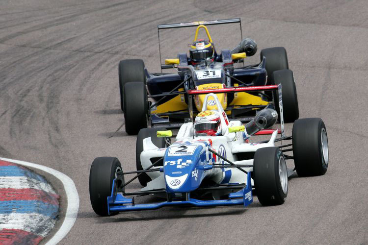 Sieger James Calado vor Jean-Eric Vergne