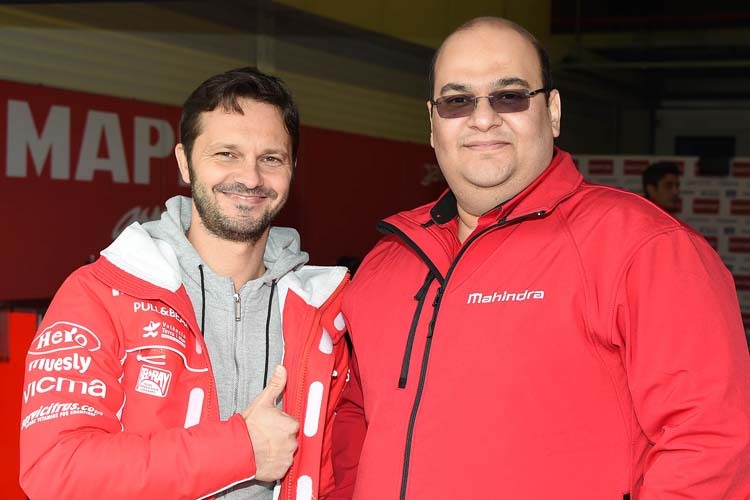 Gino Borsoi mit Mahindra Racing-CEO Mufaddal Choonia