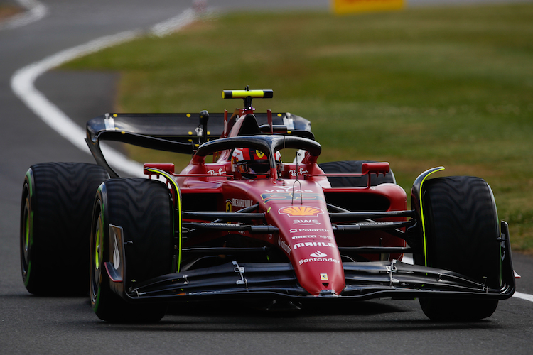 Carlos Sainz sicherte sich die Pole in Silverstone