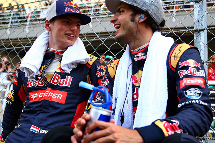 Max Verstappen und Carlos Sainz