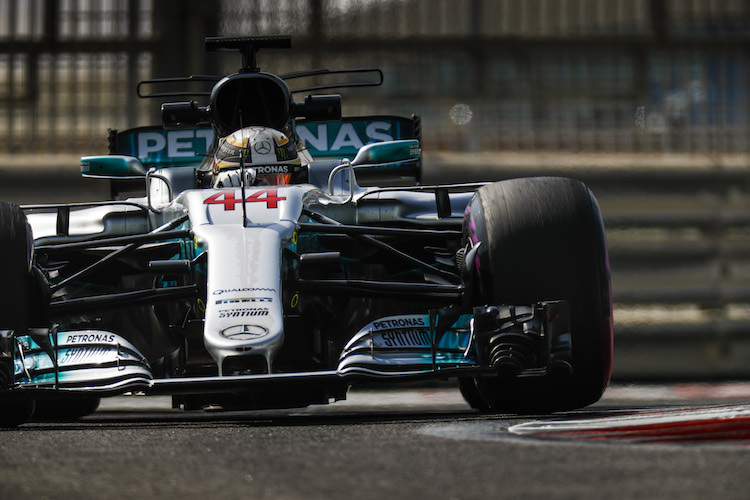 Lewis Hamilton in Abu Dhabi