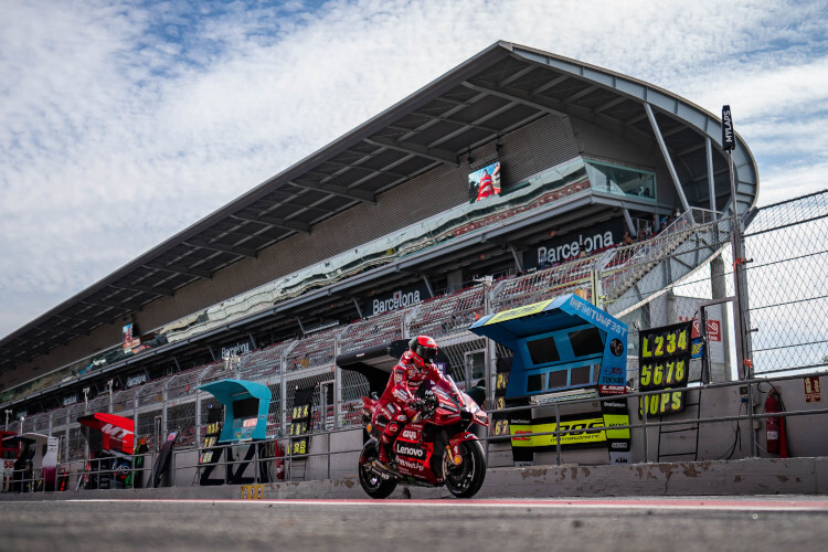 Pecco Bagnaia übte Kritik am Asphalt des Circuit de Barcelona-Catalunya