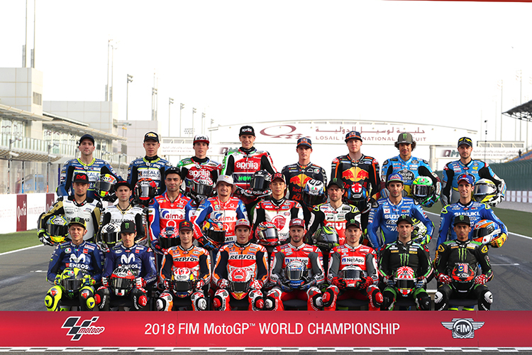 Die MotoGP-Fahrer für die Saison 2018
