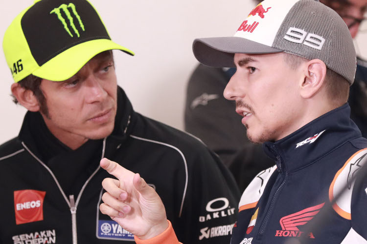 Valentino Rossi und Jorge Lorenzo: Bald wieder im selben Team?
